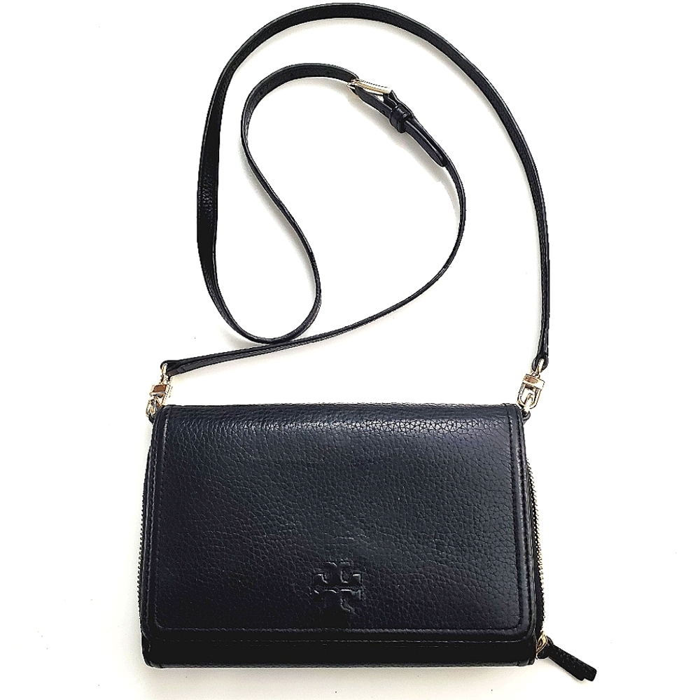 Tory Burch Leather Crossbody Bag Wallet On Chain